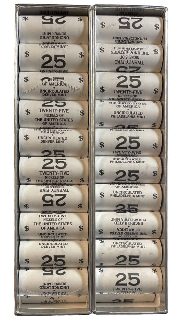 2005 Westward Journey BISON D Roll UNCIRCULATED BANKROLL 40 Roll Master Case