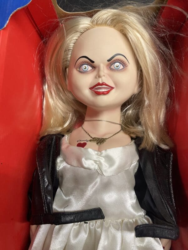 Set Bride Of Chucky / Tiffany 18" Doll Sideshow Toys 1999 Plush Horror Scar Version - Image 6