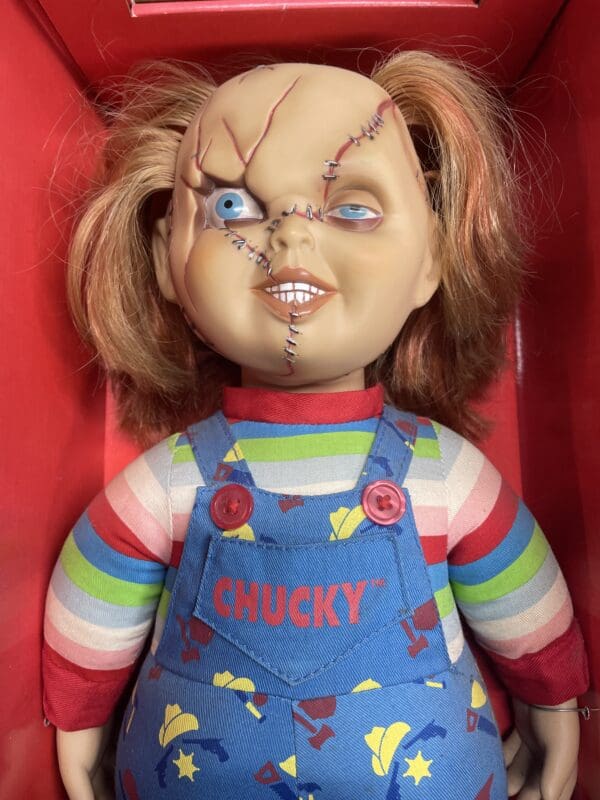 Set Bride Of Chucky / Tiffany 18" Doll Sideshow Toys 1999 Plush Horror Scar Version - Image 7