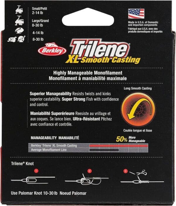 Berkley Trilene XL Fishing Line 330 yd Low-Vis Green 12 Lb Test - Image 5