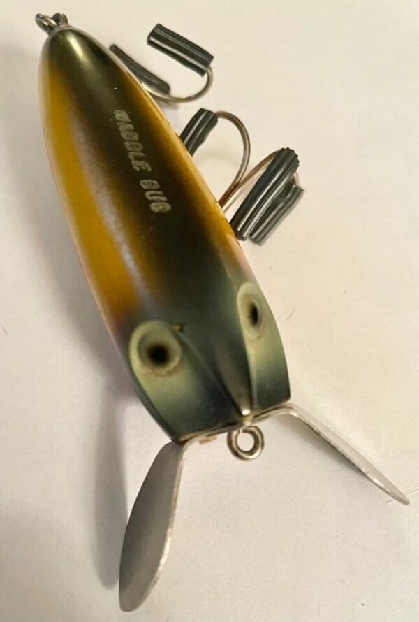 Antique Original Makinen Waddle Bug Fishing Lure, RARE Super Clean Lure - Image 8