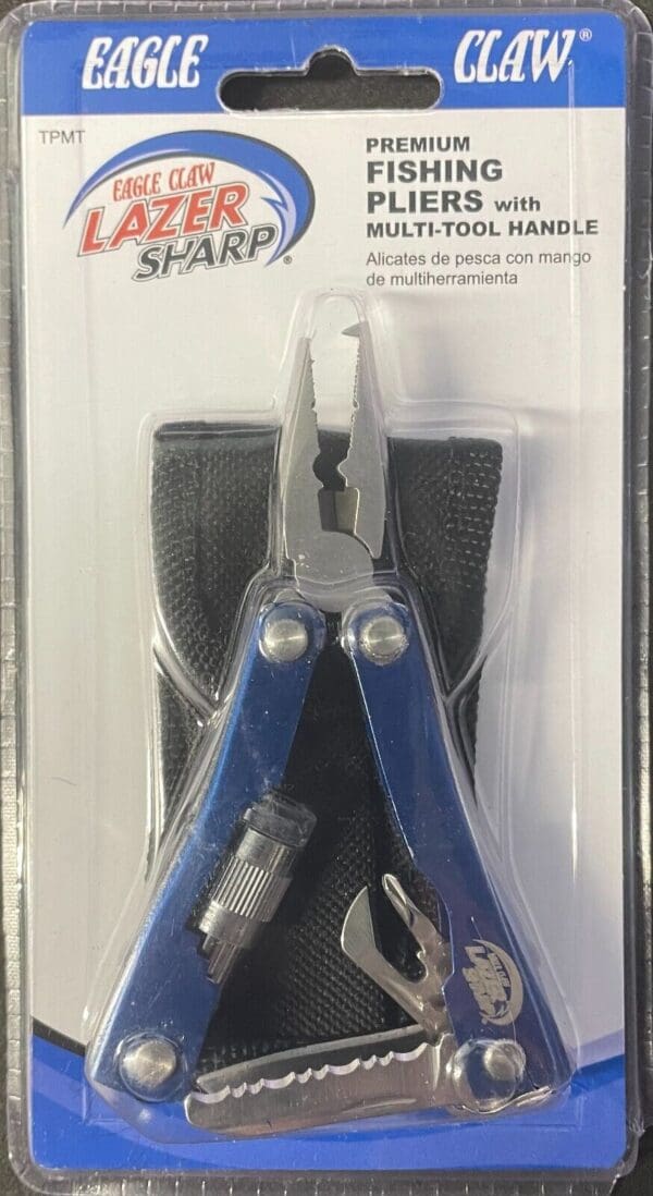 Eagle Claw (TPMT) Pliers with Built-In Multi Tool Handle and Case