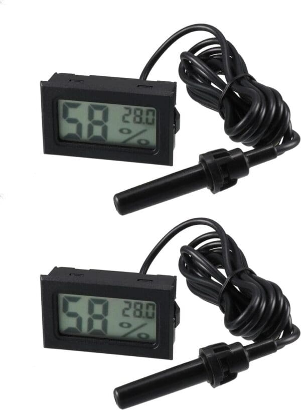 Indoor Hygrometer Thermometers 2 Pack Humidity Meters Gauge Mini Digital