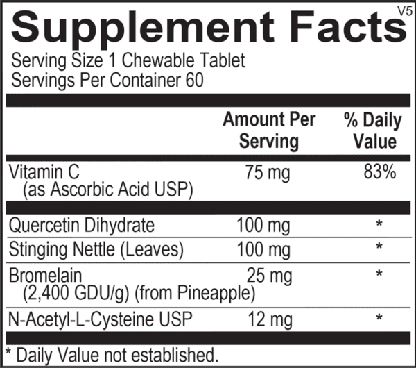 Remedy Energetics Hista Pro Jr 60 Tablets Healthy Nasal and Sinus Passages for Children D-Hist Jr Ortho Molecular Products - Image 5