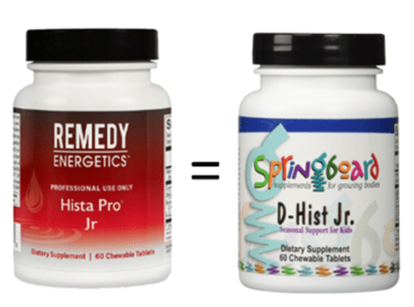 Remedy Energetics Hista Pro Jr 60 Tablets Healthy Nasal and Sinus Passages for Children D-Hist Jr Ortho Molecular Products