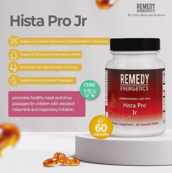 Remedy Energetics Hista Pro Jr 60 Tablets Healthy Nasal and Sinus Passages for Children D-Hist Jr Ortho Molecular Products - Image 9